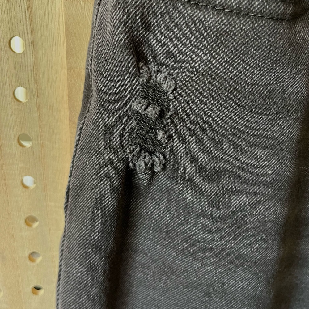 Vanilla Star ~ Black Rip & Repair Skinny Jeans - Picture 6 of 11